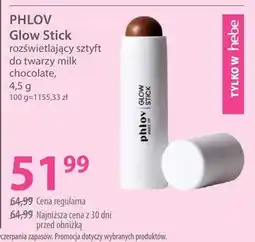 Hebe Rozświetlający sztyt do twarzy milk chocolate Glow Stick oferta