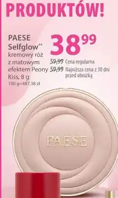Hebe Kremowy róż z matowym efektem Peony Kiss Selfglow oferta