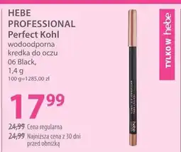 Hebe Wodoodporna kredka do oczu Perfect Kohl 06 Black oferta
