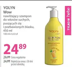 Hebe Szampon nawilżający Wow do włosów suchych, puszących się i pozbawionych blasku oferta