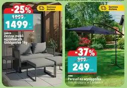 Biedronka Parasol na wysięgniku 3 m, dostępny w 3 kolorach oferta