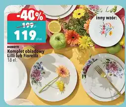 Biedronka Komplet obiadowy 18 el oferta