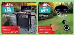 Biedronka Grill kulisty 16 czarny, z pokrywą i popielnikiem oferta