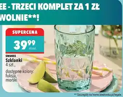Biedronka Szklanki 4 szt., dostępne kolory: fuksja, morski oferta