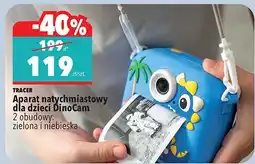 Biedronka Aparat natychmiastowy dla dzieci DinoCam 2 obudowy: zielona i niebieska oferta