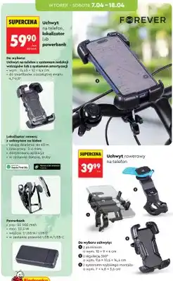 Biedronka Uchwyt rowerowy na telefon z systemem szybkiego montażu oferta