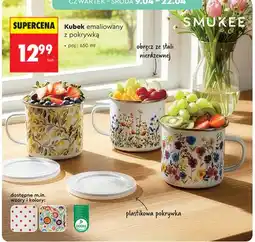 Biedronka Kubek emaliowany z pokrywką oferta