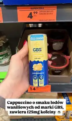 Biedronka Napój cappuccino o smaku lodów waniliowych oferta