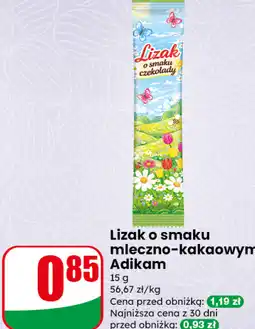 Dino Lizak o smaku mleczno-kakaowym Adikam oferta