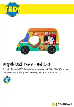 Tedi Drapak tekturowy - autobus oferta