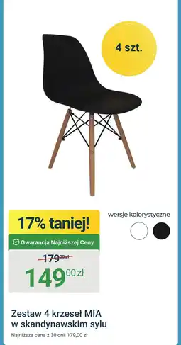 ERLI Zestaw krzeseł O oferta