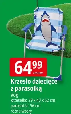 E.Leclerc Krzesło dziecięce z parasolką oferta