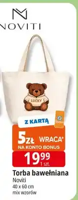 E.Leclerc Torba bawełniana 40 x 60 cm mix wzorów oferta