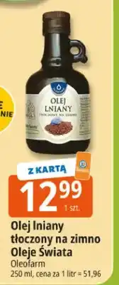 E.Leclerc Olej lniany tłoczony na zimno Oleje Świata oferta