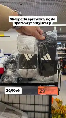 Biedronka Skarpetki damskie lub męskie Adidas oferta