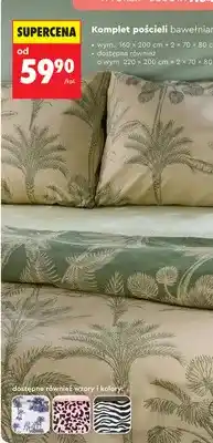 Biedronka Komplet pościeli bawełnianej 160x200 cm + 2x 70x80 cm oferta