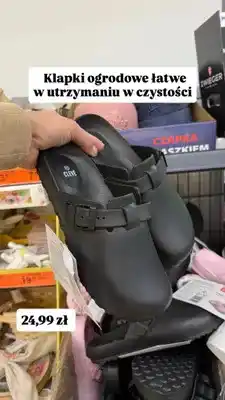 Biedronka Klapki ogrodowe oferta