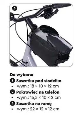 Biedronka Saszetka rowerowa na ramę oferta