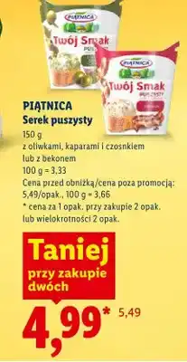 Lidl Serek puszysty z oliwkami kaparami i czosnkiem oferta