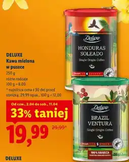 Lidl Kawa mielona w puszce, różne rodzaje oferta