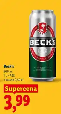 Lidl Piwo Beck's oferta