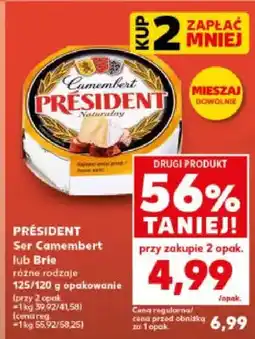 Kaufland Ser Camembert lub Brie różne rodzaje oferta