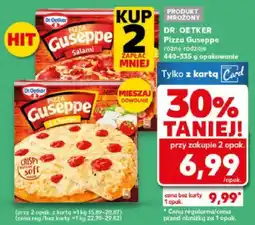 Kaufland Pizza Guseppe różne rodzaje oferta