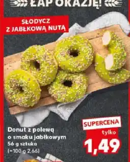Kaufland Donut z polewą o smaku jabłkowym oferta
