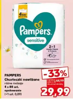 Kaufland Chusteczki nawilżane różne rodzaje 4 x 80 szt. opakowanie oferta