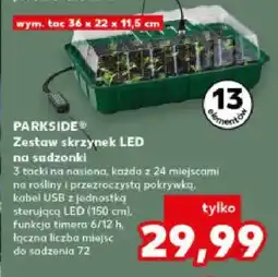 Kaufland Zestaw skrzynek LED na sadzonki oferta