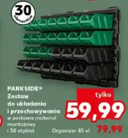 Kaufland Zestaw do układania i przechowywania i zestaw materiału montażowego i 30 etykiet oferta