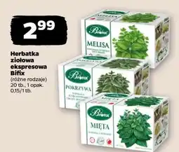 Netto Herbatka ziołowa ekspresowa Bifix oferta