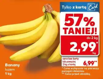 Kaufland Banany luzem 1 kg oferta