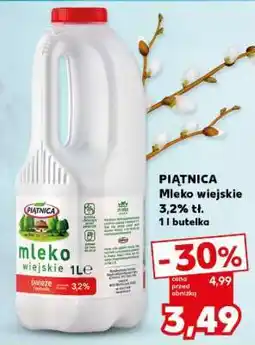 Kaufland PIĄTNICA Mleko wiejskie 3,2% tł oferta