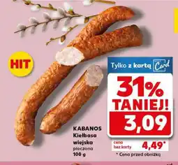 Kaufland KABANOS Kiełbasa wiejska pieczona 100 g oferta