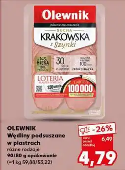Kaufland OLEWNIK Wędliny podsuszane w plastrach oferta