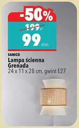 Biedronka Lampa ścienna Grenada oferta