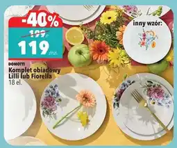 Biedronka Komplet obiadowy Lilli lub Fiorella oferta