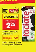 Biedronka Mleko UHT 3,2% Łaciate oferta