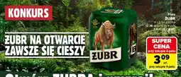 Carrefour Piwo ŻUBR 4 x 0,5 l, puszka oferta