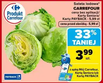Carrefour Sałata lodowa CARREFOUR oferta