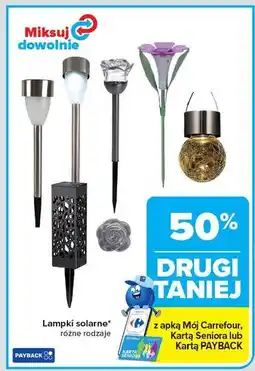 Carrefour Lampki solarne* różne rodzaje oferta