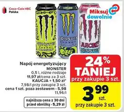 Carrefour Napój energetyzujący MONSTER 0,5 l, różne rodzaje oferta