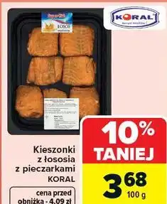 Carrefour Kieszonki z łososia z pieczarkami KORAL oferta