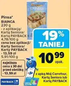 Carrefour Pinsa BIANCA oferta