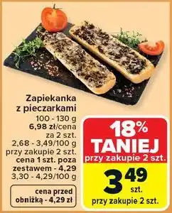 Carrefour Zapiekanka z pieczarkami oferta
