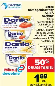 Carrefour Serek homogenizowany DANIO DANONE oferta