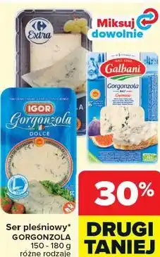 Carrefour Ser pleśniowy GORGONZOLA różne rodzaje oferta