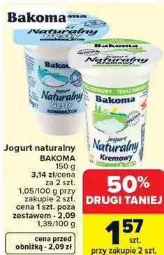 Carrefour Jogurt naturalny BAKOMA oferta