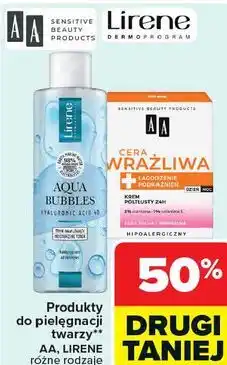 Carrefour Produkty do pielęgnacji twarzy** AA, LIRENE oferta